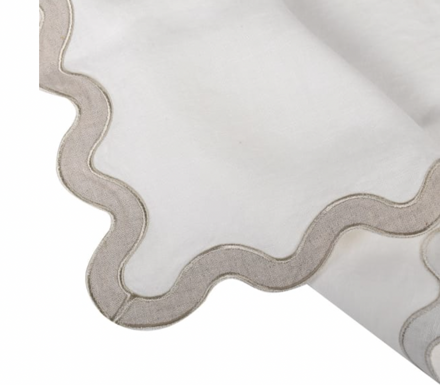 Cala Scallop Ivory Placemats