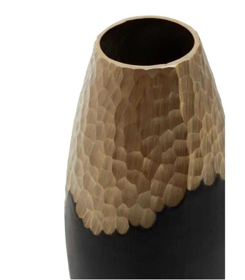 Tia Black Gold Vase